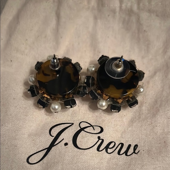 J. Crew Black and Silver Cluster Earrings - Picture 3 of 4